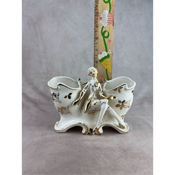 Vintage MCM 1950s High Society Lady Vase - Picture 7 of 8